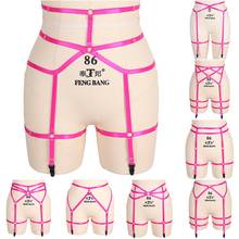 Women Harness Garter Belt Body Cage Waist Rose Red Stockings Suspender Belts Strap Elastic Adjust Hollow Out Bondage Panties 2024 - buy cheap