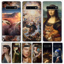 Capa de celular divertida com arte de anjo, para samsung galaxy a51 a71 a50 a70 a40 a30 a20e a10 a01 a21 a41 m30s a6 a7 a8 a9 p 2024 - compre barato