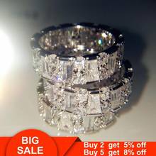Eternity Promise Rings for women 925 Sterling silver AAAAA cz Female Wedding Band Ring Engagement Bridal Fine Jewelry Gift 2024 - buy cheap