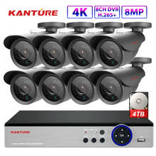 KANTURE-Sistema de videovigilancia de seguridad, kit de cámaras de visión nocturna de 8MP, h.265, 4 canales, 8 canales, 4K, Ultra HD, cctv 2024 - compra barato