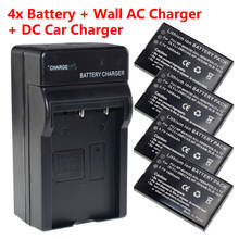 Bateria + carregador para fujifilm, bateria 4x1400mah tamanhos variados f50i f501 f401 f402 f410 f60 traje 2024 - compre barato