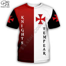 Knights templar warrior 3d impresso homem para mulher t camisa harajuku manga curta camisa verão casual unisex tshirt topos 2024 - compre barato