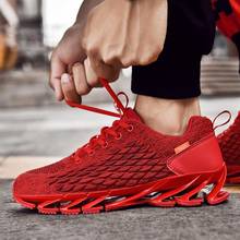 Big Size Outdoor Hard-wearing Men Shoes Men Running Shoes Sport Men's Summer Sports Shoes Red Sneakers for Men Chaussure B-485 2024 - buy cheap