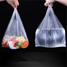 Sacolas transparentes para compras, sacolas plásticas para supermercado com alça para embalar alimentos de 15-26cm/20-30cm/24-37cm/28-48cm 2024 - compre barato