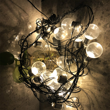 6m 20LED bulb light string EU / US plug fairy wedding party holiday decoration bulb bedroom living room garden lights string 2024 - buy cheap