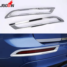 For Volvo XC60 2018 2019 Car Styling Rear Back Foglamp Fog Light Cover Frame Trim 2PCS Bezel Accessories Bright Silver 2024 - buy cheap