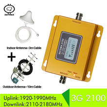 ZQTMAX-amplificador de señal 3G para teléfono móvil, repetidor de datos celular, WCDMA 2100, Kit de antena Yagi 2024 - compra barato
