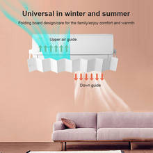 Defletor de ar condicionado universal, para-brisa dobrável, ajustável, anti-roupa, ar condicionado, defletor, universal 2024 - compre barato