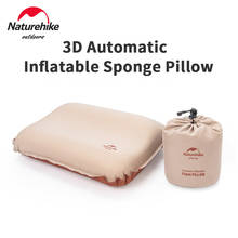 Naturehike-almohada inflable para exteriores, cojín de esponja de alta elasticidad 3D, ultraligero, cómodo y silencioso, para viaje y oficina 2024 - compra barato