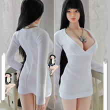 1/6 Scale Female Action Figures Sexy Low-cut Tight Mini Skirt Bodycon Dress Costume Model for PH TBL 12 inch Body Model Toy 2024 - buy cheap