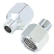 Adaptador de manguera de aire para aerógrafo, Conector de 1/4 hembra a 1/8 macho, 24x16mm, 1 unidad 2024 - compra barato