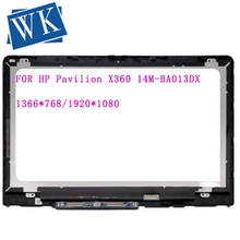 Montaje de pantalla táctil LCD de 14 pulgadas con marco para HP Pavilion X360, 14M-ba001la, 14-ba002la, 14-ba003la, 14-ba004la, 14-ba005la 2024 - compra barato