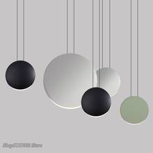 Lámpara colgante de comedor minimalista para sala de estar, accesorios de iluminación de media luna, creativa, Luces colgantes modernas escandinava 2024 - compra barato
