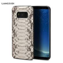 Genuine python Leather Case for Samsung Galaxy s10 S8 plus S20 Ultra S9 s7 Note 10 PLus 9 8 a50 a70 A71 Luxury Snakeskins Cover 2024 - buy cheap