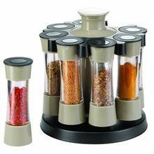 Multi-Purpose 360 Rotating Rack Seasoning Jar For Kitchen Spices Pepper Salt Coffee Sugar Sealed Container Tools 8Pcs/Set 2024 - buy cheap