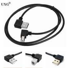 Escáner de impresora de ángulo recto, cable de 90 grados, 30cm, 2,0 cm, BM, USB 100 A macho A USB B macho tipo B BM 2024 - compra barato