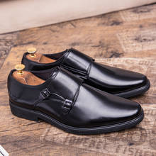 Zapatos de vestir de charol para hombre, calzado formal de negocios, punta estrecha, oxford, planos, talla grande 48 2024 - compra barato