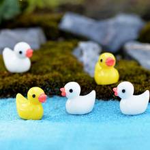 5Pcs Yellow/White Duck Miniature Decor Mini Fairy Garden Cartoon Animals Moss Micro Landscape Ornaments Resin Baby Toy 2024 - buy cheap