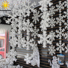 Праздничные украшения для дома, 30 шт., рождественские снежинки, белые снежинки, украшения для праздника, Рождественская елка 2024 - купить недорого