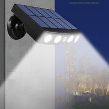PIR Motion Sensor LED Wall Light Solar Power Garden Lamp IP65 Waterproof Outdoor Spotlight Security Imitation Monitor Night Lamp 2024 - buy cheap