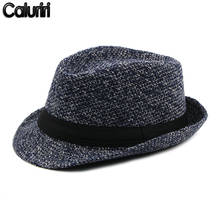 Новый тренд, британский стиль, классические шляпы для пожилых людей среднего возраста, для папы, джаза, шерстяные мужские стильные шапки, зимние, на плоской подошве, фетровая шляпа, ZZ-254 2024 - купить недорого