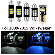 Paquete de bombillas LED blancas para Interior de coche, accesorios para lámpara de licencia, cúpula de mapa, Volkswagen Tiguan, 2009-2015, 12 Uds. 2024 - compra barato