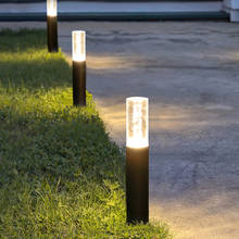 Waterproof LED Garden Lawn Light Modern Aluminum Pillar Light Outdoor Courtyard Villa Landscape Pathway Lawn Bollards Lights 2024 - buy cheap