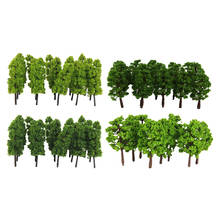 60x Plastic Model Tree Train Railroad Park Landscape Layout 1/150 Scale 2024 - buy cheap