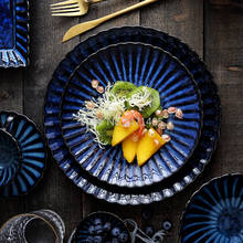 Vajilla de cerámica de crisantemo estilo japonés, plato para el hogar, plato para pescado, sopa, tazón de arroz, juego de café 2024 - compra barato
