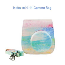 Fujifilm Instax Mini-bolsa de cuero PU para cámara, 11 colores de aceite, funda protectora para cámara Fuji Mini 2024 - compra barato