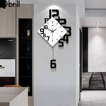 Criativo relógio de parede design moderno de madeira casa relógios parede decoração da sua casa digital estilo europeu moda quartzo reloj pared 50 2024 - compre barato