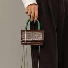 Fashion Mini Women Handbags Designer Chains Shoulder Bags Luxury Crocodile Pu Leather Crossbody Bag Lady Small Flap Chic Purses 2024 - buy cheap