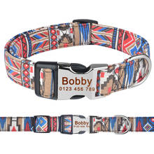 AiruiDog Personalized Dog Collar Free Engraved Small Medium Name Puppy Polyester Collars 2024 - buy cheap