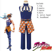 Disfraz de JoJo's Bizarre Adventure para hombre y mujer, traje de Anime para Cosplay, Ghira, Narancia, para Halloween 2024 - compra barato