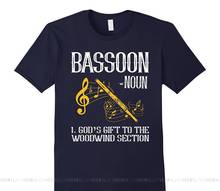 Mens Bassoon Definition T-Shirt Medium Navy New Fashion Mens Short Sleeve Tshirt Cotton Streetwear T Shirts 2024 - buy cheap