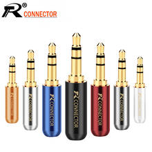 100pcs/lot 3 Poles Stereo 3.5mm Connector Copper Tube Gold Plated 3.5mm Mini Jack Stereo Male Plug Earphone Headphone Adapter 2024 - buy cheap