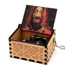 Engrave Wooden 3D Colorful Print Music Box La Casa de papel Music Box Birthday Gift Christmas Gift New Year Gifts 2024 - buy cheap