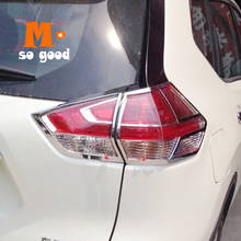 Trim Auto Exterior Moulding Accessories Sticker ABS Chrome 2014 4pcs for Nissan X-trail T32 Car Tail/Rear/ Back Light Cover 2024 - buy cheap