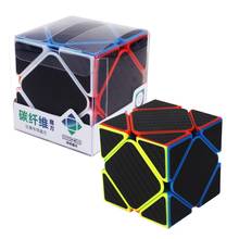 YuXin 55 мм косой мини углеродное волокно скорость магические кубики профессиональная головоломка классические развивающие черные Кубики Игрушки для детей подарок 2024 - купить недорого
