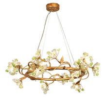 New Living Room Copper Chandelier Modern Flower Beroom Plafonnier AC110V 220V Luxury Shop Lighting 2024 - buy cheap