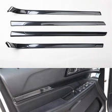 Tiras de decoración para el interior de la puerta del coche, molduras de ABS para Ford Explorer 2016 2017 2018, accesorios, 4 Uds. 2024 - compra barato