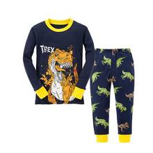 Dinosaur Pajamas For Boys Kids Animal Sleepwear Children Homewear Nightwear Girls Pyjamas Baby Pijamas For 1-8 Years 2024 - buy cheap