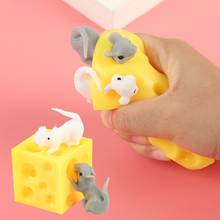 Cartoon Mouse Cheese Children Squeeze Decompression Doll Prank Relief Vent Toy Funny Infinite Squeeze Gifts Stress Relieve Toy 2024 - buy cheap