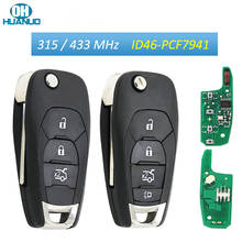 3/4 ButtonFolding Modified Smart Remote Key Fob For-Chevrolet Cruze 2014 2015 2016 2017 2018 315/433 MHZ With PCF7941 Chip ID46 2024 - buy cheap