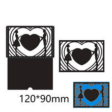 New Metal Cutting Dies Fall In Love For Card DIY Scrapbooking stencil Paper Craft Album template Dies 120*90mm 2024 - buy cheap