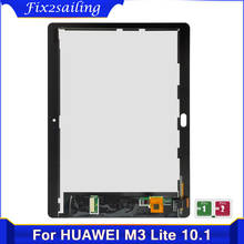 10,1 "Новый ЖК-дисплей для Huawei MediaPad M3 Lite 10 BAH-AL00 BAH-W09 BAH-L09 ЖК-дисплей сенсорный экран с цифровым преобразователем для сборки часть 2024 - купить недорого