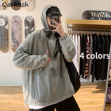 Jackets Women Loose Summer Sun-proof 4 Colors Hooded Couple Ulzzang All-match Harajuku Loose Leisure Soft Student Basic Chic Ins 2024 - buy cheap