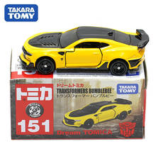 Takara Tomy Dream Tomica Cars No.151 Bumblebee Yellow Metal Diecast Vehicle Simulation Car Model Toys For Children Chrismas Gift 2024 - buy cheap