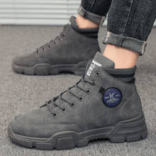 Botas casuales de ocio para hombre, zapatos de herramientas de alta calidad, tendencia de moda, para estudiantes, Invierno 2024 - compra barato