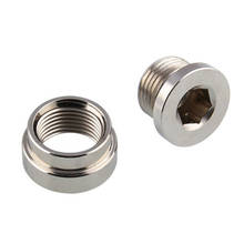 NEW-Iron M18X1.5 O2 Oxygen Sensor Stepped Mounting Bung Plugs Oxygen Sensor Fittings Weld Bung 2024 - buy cheap